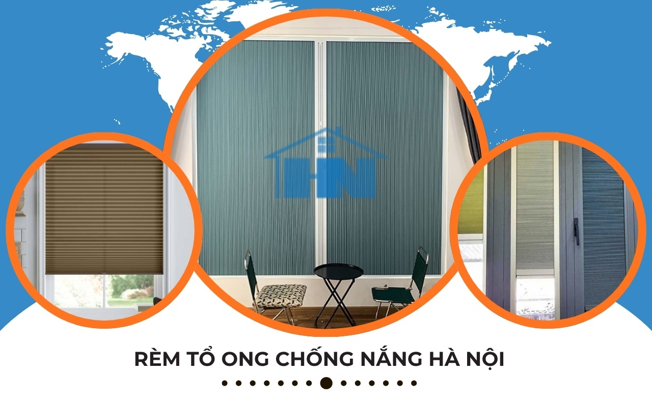Rèm tổ ong chống nắng Hà Nội